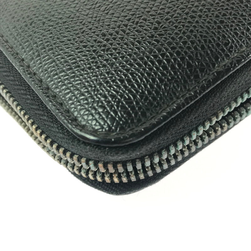 【ジャンク品】【メンズ】 EMPORIO ARMANI エンポリオ・アルマーニ ラウンド ファスナー ウォレット 長財布 200-260908-na-17-tagh カラー：ブラック 万代Net店