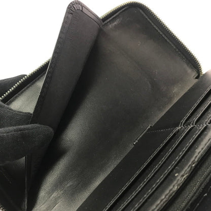 【ジャンク品】【メンズ】 EMPORIO ARMANI エンポリオ・アルマーニ ラウンド ファスナー ウォレット 長財布 200-260908-na-17-tagh カラー：ブラック 万代Net店