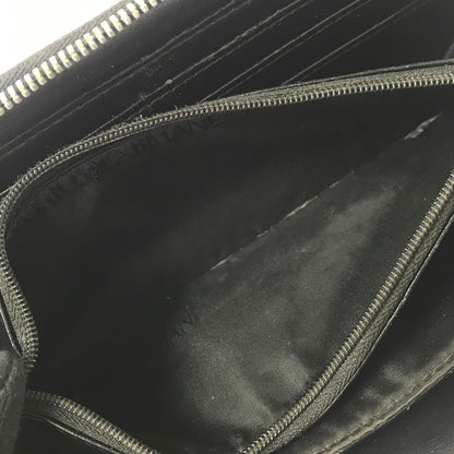 【ジャンク品】【メンズ】 EMPORIO ARMANI エンポリオ・アルマーニ ラウンド ファスナー ウォレット 長財布 200-260908-na-17-tagh カラー：ブラック 万代Net店