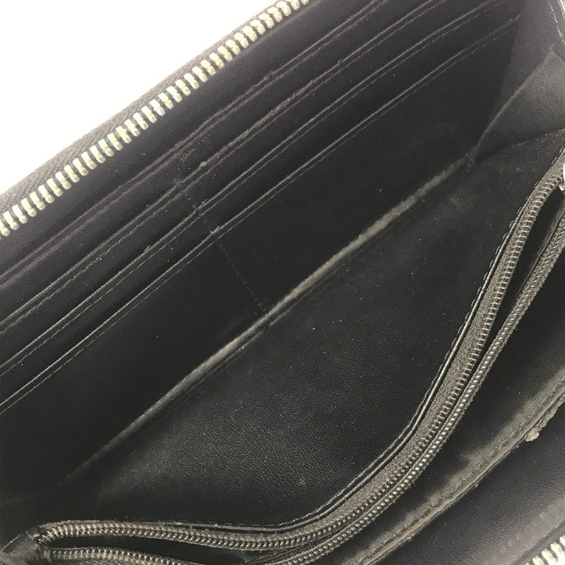 【ジャンク品】【メンズ】 EMPORIO ARMANI エンポリオ・アルマーニ ラウンド ファスナー ウォレット 長財布 200-260908-na-17-tagh カラー：ブラック 万代Net店