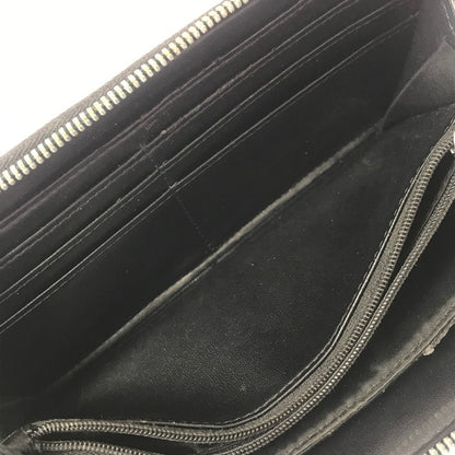 【ジャンク品】【メンズ】 EMPORIO ARMANI エンポリオ・アルマーニ ラウンド ファスナー ウォレット 長財布 200-260908-na-17-tagh カラー：ブラック 万代Net店