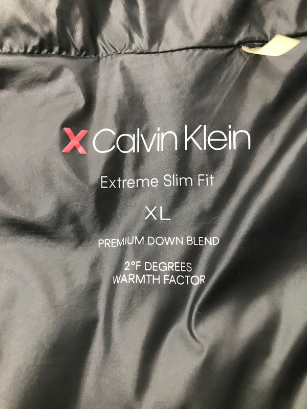 【中古品】【メンズ】 CALVIN KLEIN カルバン クライン EXTREME SLIM FIT DOWN JACKET エクストリーム スリム フィット ダウン ジャケット アウター 141-260822-rt-20-tagh サイズ：XL カラー：ブラック 万代Net店