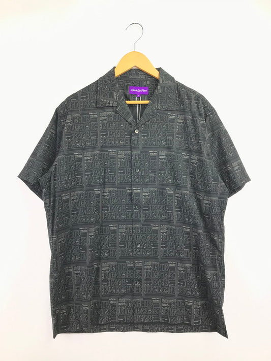 【中古品】【メンズ】 BLACKEYEPATCH ブラックアイパッチ 24AW PRIORITY LABEL S/S RAYON SHIRT BEPFW24TP01 レーヨン シャツ 開襟シャツ トップス 142-260818-rt-46-tag カラー：ブラック 万代Net店