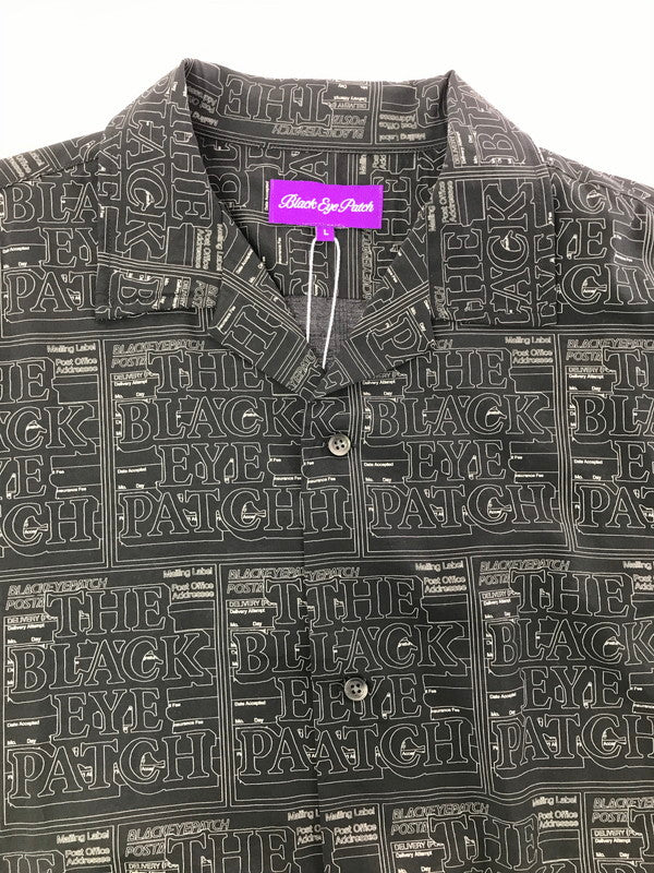 【中古品】【メンズ】 BLACKEYEPATCH ブラックアイパッチ 24AW PRIORITY LABEL S/S RAYON SHIRT BEPFW24TP01 レーヨン シャツ 開襟シャツ トップス 142-260818-rt-46-tag カラー：ブラック 万代Net店
