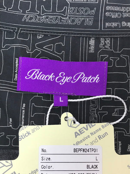 【中古品】【メンズ】 BLACKEYEPATCH ブラックアイパッチ 24AW PRIORITY LABEL S/S RAYON SHIRT BEPFW24TP01 レーヨン シャツ 開襟シャツ トップス 142-260818-rt-46-tag カラー：ブラック 万代Net店