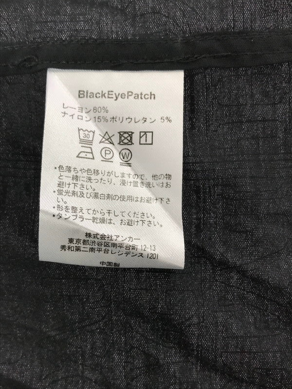 【中古品】【メンズ】 BLACKEYEPATCH ブラックアイパッチ 24AW PRIORITY LABEL S/S RAYON SHIRT BEPFW24TP01 レーヨン シャツ 開襟シャツ トップス 142-260818-rt-46-tag カラー：ブラック 万代Net店