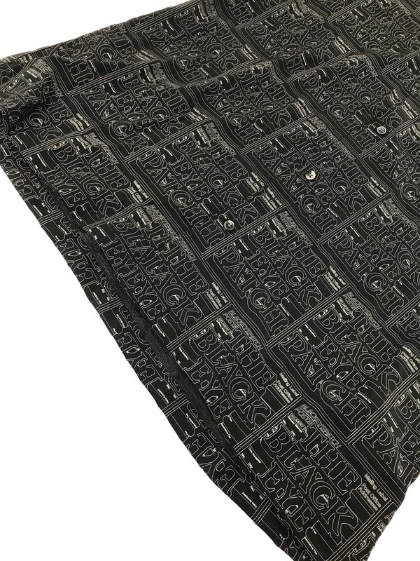 【中古品】【メンズ】 BLACKEYEPATCH ブラックアイパッチ 24AW PRIORITY LABEL S/S RAYON SHIRT BEPFW24TP01 レーヨン シャツ 開襟シャツ トップス 142-260818-rt-46-tag カラー：ブラック 万代Net店