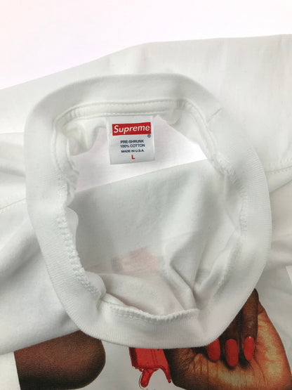 【中古品】【メンズ】 SUPREME シュプリーム 21SS WATER PISTOL TEE WHITE ウォーターピストル Tシャツ 半袖Tシャツ トップス 149-260829-rt-52-tagh サイズ：L カラー：ホワイト 万代Net店