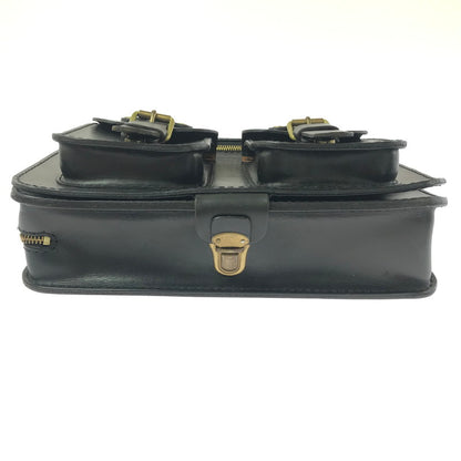 【中古品】【メンズ/レディース】 HERZ 2POCKET 2WAY SHOULDER BAG A-19-BK 2ポケット 2ウェイ ショルダーバッグ カバン 188-260827-ki-06-tagh カラー：ブラック 万代Net店
