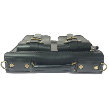【中古品】【メンズ/レディース】 HERZ 2POCKET 2WAY SHOULDER BAG A-19-BK 2ポケット 2ウェイ ショルダーバッグ カバン 188-260827-ki-06-tagh カラー：ブラック 万代Net店