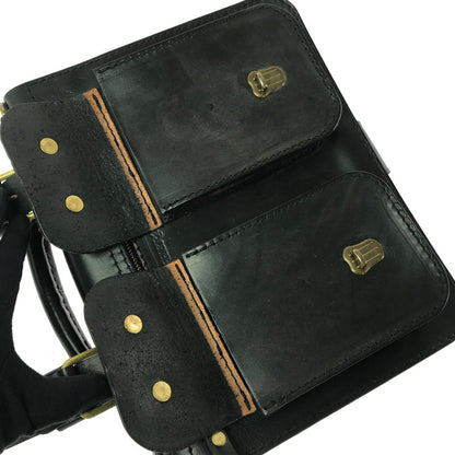 【中古品】【メンズ/レディース】 HERZ 2POCKET 2WAY SHOULDER BAG A-19-BK 2ポケット 2ウェイ ショルダーバッグ カバン 188-260827-ki-06-tagh カラー：ブラック 万代Net店