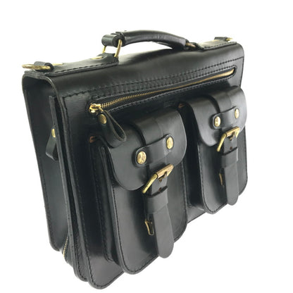 【中古品】【メンズ/レディース】 HERZ 2POCKET 2WAY SHOULDER BAG A-19-BK 2ポケット 2ウェイ ショルダーバッグ カバン 188-260827-ki-06-tagh カラー：ブラック 万代Net店