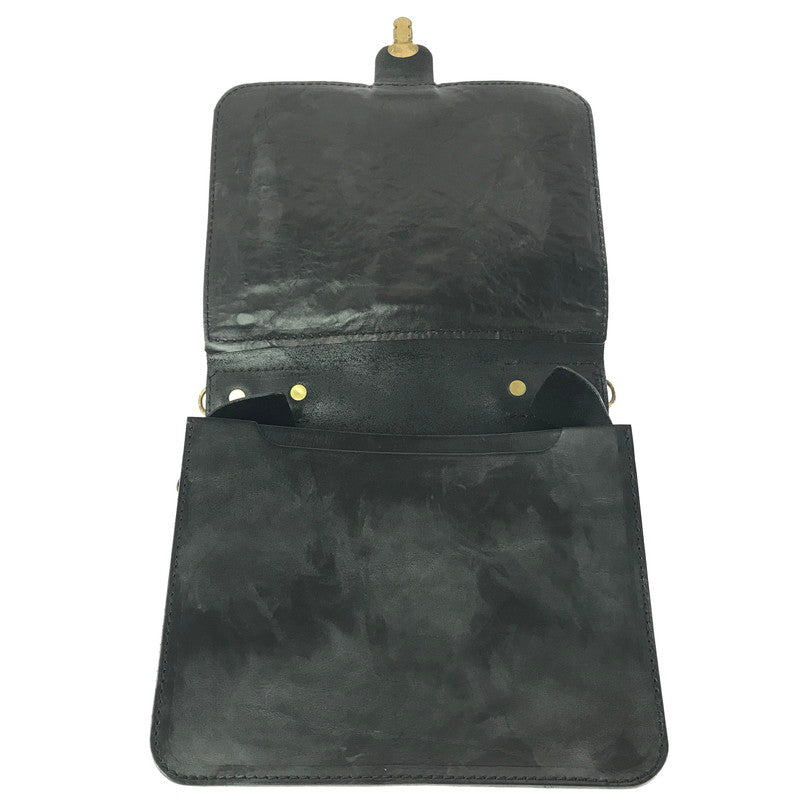 【中古品】【メンズ/レディース】 HERZ 2POCKET 2WAY SHOULDER BAG A-19-BK 2ポケット 2ウェイ ショルダーバッグ カバン 188-260827-ki-06-tagh カラー：ブラック 万代Net店