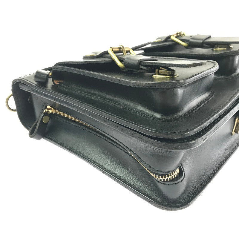 【中古品】【メンズ/レディース】 HERZ 2POCKET 2WAY SHOULDER BAG A-19-BK 2ポケット 2ウェイ ショルダーバッグ カバン 188-260827-ki-06-tagh カラー：ブラック 万代Net店
