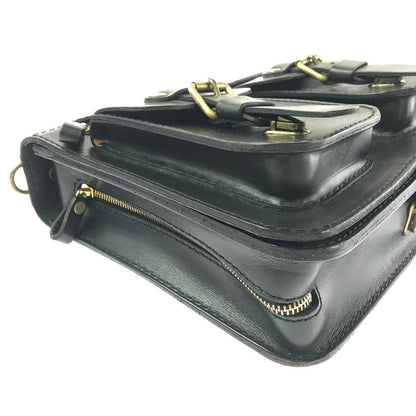 【中古品】【メンズ/レディース】 HERZ 2POCKET 2WAY SHOULDER BAG A-19-BK 2ポケット 2ウェイ ショルダーバッグ カバン 188-260827-ki-06-tagh カラー：ブラック 万代Net店