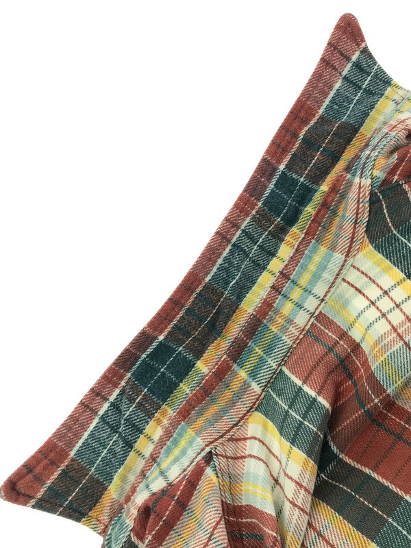 【中古品】【メンズ】 BIG MAC ビックマック 70's CHECK FLANNEL SHIRT 衿芯 70年代 チェック フランネル シャツ トップス 146-260820-rt-28-tag カラー：レッド系 万代Net店