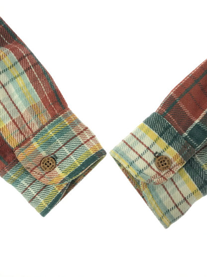 【中古品】【メンズ】 BIG MAC ビックマック 70's CHECK FLANNEL SHIRT 衿芯 70年代 チェック フランネル シャツ トップス 146-260820-rt-28-tag カラー：レッド系 万代Net店