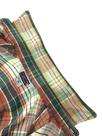 【中古品】【メンズ】 BIG MAC ビックマック 70's CHECK FLANNEL SHIRT 衿芯 70年代 チェック フランネル シャツ トップス 146-260820-rt-28-tag カラー：レッド系 万代Net店