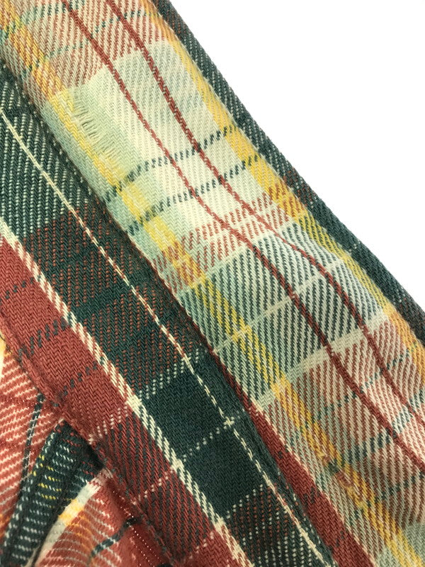 【中古品】【メンズ】 BIG MAC ビックマック 70's CHECK FLANNEL SHIRT 衿芯 70年代 チェック フランネル シャツ トップス 146-260820-rt-28-tag カラー：レッド系 万代Net店