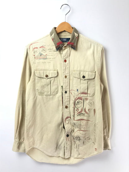 【現状渡し品】【メンズ】 POLO RALPH LAUREN ポロ・ラルフローレン INDIAN DESIGN SHIRT インディアン デザイン シャツ トップス 146-260820-rt-23-tag カラー：ベージュ 万代Net店