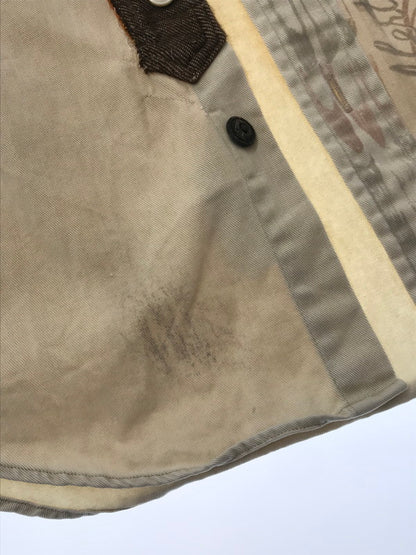 【現状渡し品】【メンズ】 POLO RALPH LAUREN ポロ・ラルフローレン INDIAN DESIGN SHIRT インディアン デザイン シャツ トップス 146-260820-rt-23-tag カラー：ベージュ 万代Net店