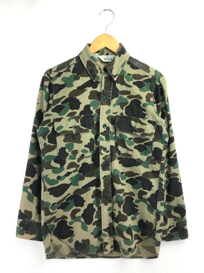 【現状渡し品】【メンズ】 WOOL RICH ウール リッチ 70's L/S CAMO SHIRT 三角タグ 70年代 ロングスリーブ カモ シャツ トップス 長袖シャツ 146-260820-rt-26-tag カラー：カーキ系 万代Net店