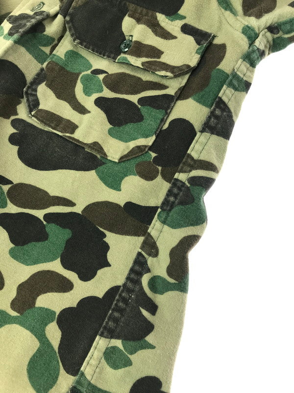 【現状渡し品】【メンズ】 WOOL RICH ウール リッチ 70's L/S CAMO SHIRT 三角タグ 70年代 ロングスリーブ カモ シャツ トップス 長袖シャツ 146-260820-rt-26-tag カラー：カーキ系 万代Net店