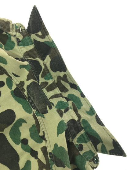 【現状渡し品】【メンズ】 WOOL RICH ウール リッチ 70's L/S CAMO SHIRT 三角タグ 70年代 ロングスリーブ カモ シャツ トップス 長袖シャツ 146-260820-rt-26-tag カラー：カーキ系 万代Net店