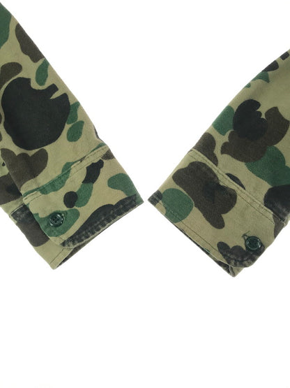 【現状渡し品】【メンズ】 WOOL RICH ウール リッチ 70's L/S CAMO SHIRT 三角タグ 70年代 ロングスリーブ カモ シャツ トップス 長袖シャツ 146-260820-rt-26-tag カラー：カーキ系 万代Net店