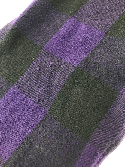 【現状渡し品】【メンズ】 OSHKOSH オシュコシュ 90's FLANNEL SHIRT 衿芯 90年代 フランネル シャツ 長袖シャツ トップス 146-260820-rt-29-tag カラー：パープル/ブラック 万代Net店