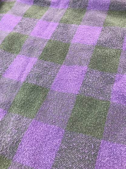 【現状渡し品】【メンズ】 OSHKOSH オシュコシュ 90's FLANNEL SHIRT 衿芯 90年代 フランネル シャツ 長袖シャツ トップス 146-260820-rt-29-tag カラー：パープル/ブラック 万代Net店