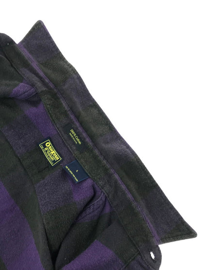 【現状渡し品】【メンズ】 OSHKOSH オシュコシュ 90's FLANNEL SHIRT 衿芯 90年代 フランネル シャツ 長袖シャツ トップス 146-260820-rt-29-tag カラー：パープル/ブラック 万代Net店