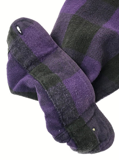 【現状渡し品】【メンズ】 OSHKOSH オシュコシュ 90's FLANNEL SHIRT 衿芯 90年代 フランネル シャツ 長袖シャツ トップス 146-260820-rt-29-tag カラー：パープル/ブラック 万代Net店