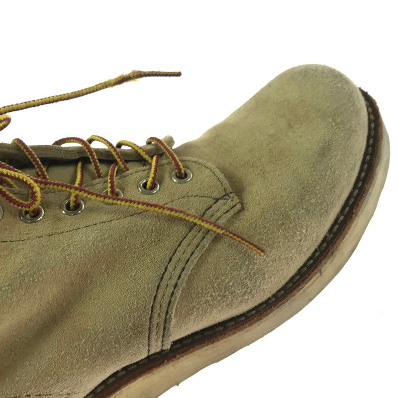 【現状渡し品】【メンズ】 RED WING レッドウィング 6-INCH CLASSIC ROUND BOOTS 8167 6インチ クラシック ラウンド ブーツ 靴 164-260913-rt-37-tagh サイズ：27cm US9D カラー：ベージュ 万代Net店