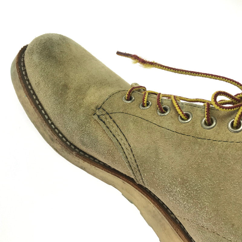 【現状渡し品】【メンズ】 RED WING レッドウィング 6-INCH CLASSIC ROUND BOOTS 8167 6インチ クラシック ラウンド ブーツ 靴 164-260913-rt-37-tagh サイズ：27cm US9D カラー：ベージュ 万代Net店