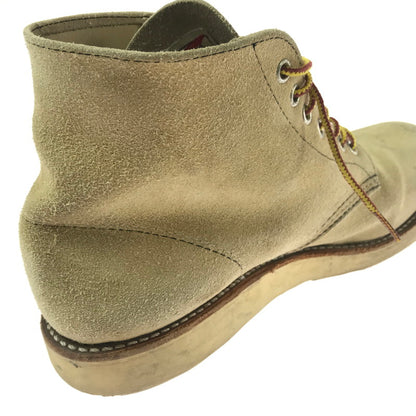 【現状渡し品】【メンズ】 RED WING レッドウィング 6-INCH CLASSIC ROUND BOOTS 8167 6インチ クラシック ラウンド ブーツ 靴 164-260913-rt-37-tagh サイズ：27cm US9D カラー：ベージュ 万代Net店