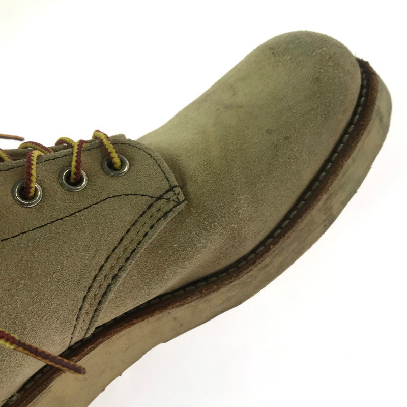 【現状渡し品】【メンズ】 RED WING レッドウィング 6-INCH CLASSIC ROUND BOOTS 8167 6インチ クラシック ラウンド ブーツ 靴 164-260913-rt-37-tagh サイズ：27cm US9D カラー：ベージュ 万代Net店