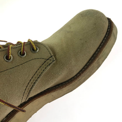 【現状渡し品】【メンズ】 RED WING レッドウィング 6-INCH CLASSIC ROUND BOOTS 8167 6インチ クラシック ラウンド ブーツ 靴 164-260913-rt-37-tagh サイズ：27cm US9D カラー：ベージュ 万代Net店