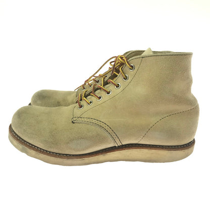 【現状渡し品】【メンズ】 RED WING レッドウィング 6-INCH CLASSIC ROUND BOOTS 8167 6インチ クラシック ラウンド ブーツ 靴 164-260913-rt-37-tagh サイズ：27cm US9D カラー：ベージュ 万代Net店