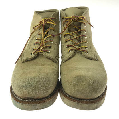 【現状渡し品】【メンズ】 RED WING レッドウィング 6-INCH CLASSIC ROUND BOOTS 8167 6インチ クラシック ラウンド ブーツ 靴 164-260913-rt-37-tagh サイズ：27cm US9D カラー：ベージュ 万代Net店