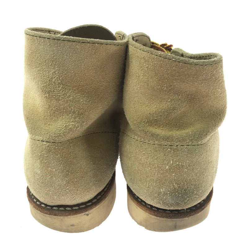 【現状渡し品】【メンズ】 RED WING レッドウィング 6-INCH CLASSIC ROUND BOOTS 8167 6インチ クラシック ラウンド ブーツ 靴 164-260913-rt-37-tagh サイズ：27cm US9D カラー：ベージュ 万代Net店