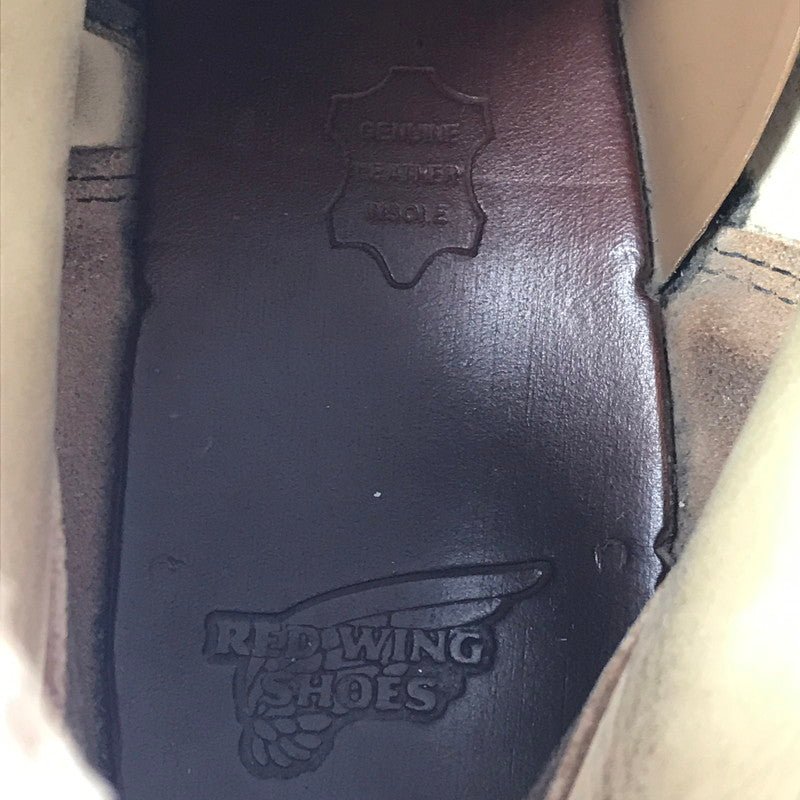 【現状渡し品】【メンズ】 RED WING レッドウィング 6-INCH CLASSIC ROUND BOOTS 8167 6インチ クラシック ラウンド ブーツ 靴 164-260913-rt-37-tagh サイズ：27cm US9D カラー：ベージュ 万代Net店