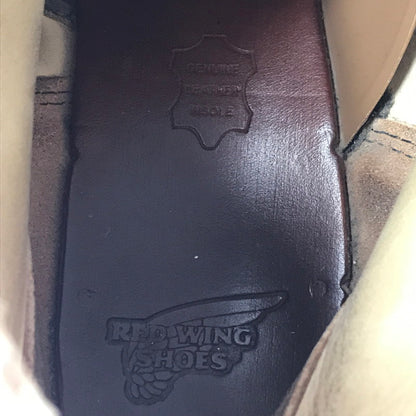 【現状渡し品】【メンズ】 RED WING レッドウィング 6-INCH CLASSIC ROUND BOOTS 8167 6インチ クラシック ラウンド ブーツ 靴 164-260913-rt-37-tagh サイズ：27cm US9D カラー：ベージュ 万代Net店