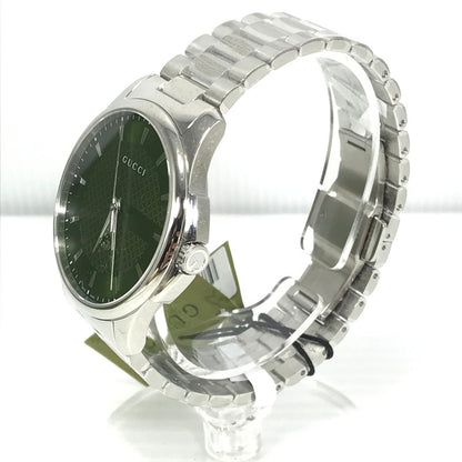 【中古品】【メンズ】 GUCCI グッチ QUARTZ WATCH GREEN クォーツウォッチ グリーン YA126369 腕時計 電池式 Gタイムレス 183-260819-su-05-tagh カラー：グリーン 万代Net店