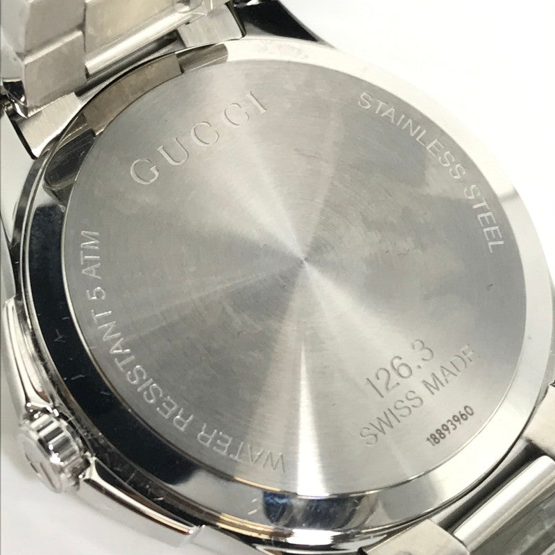【中古品】【メンズ】 GUCCI グッチ QUARTZ WATCH GREEN クォーツウォッチ グリーン YA126369 腕時計 電池式 Gタイムレス 183-260819-su-05-tagh カラー：グリーン 万代Net店