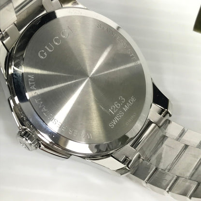 【中古品】【メンズ】 GUCCI グッチ QUARTZ WATCH GREEN クォーツウォッチ グリーン YA126369 腕時計 電池式 Gタイムレス 183-260819-su-05-tagh カラー：グリーン 万代Net店