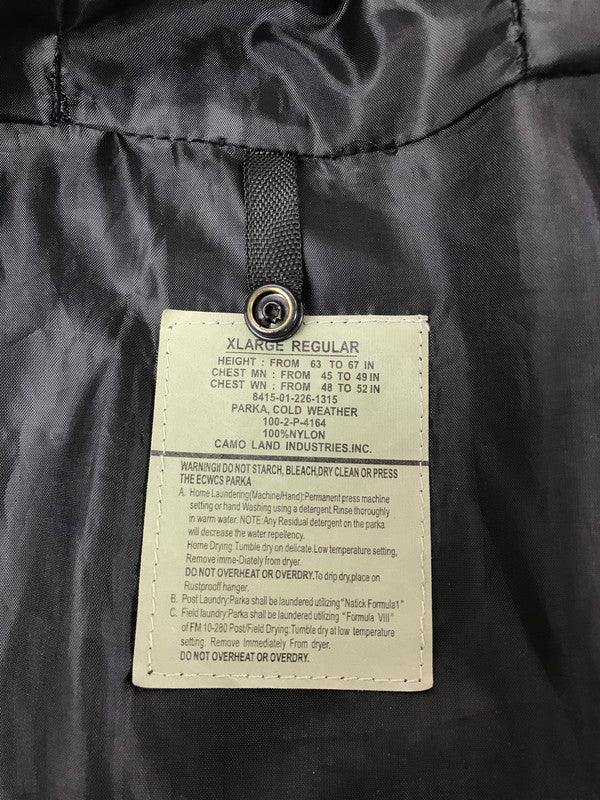 【中古品】【メンズ】 US MILITARY ユーエス ミリタリー 90's REMAKE GEN1 COLD WEATHER PARKA BLACK 90年代 リメイク ウェザー パーカー 146-260827-rt-12-tagh サイズ：XL カラー：ブラック 万代Net店