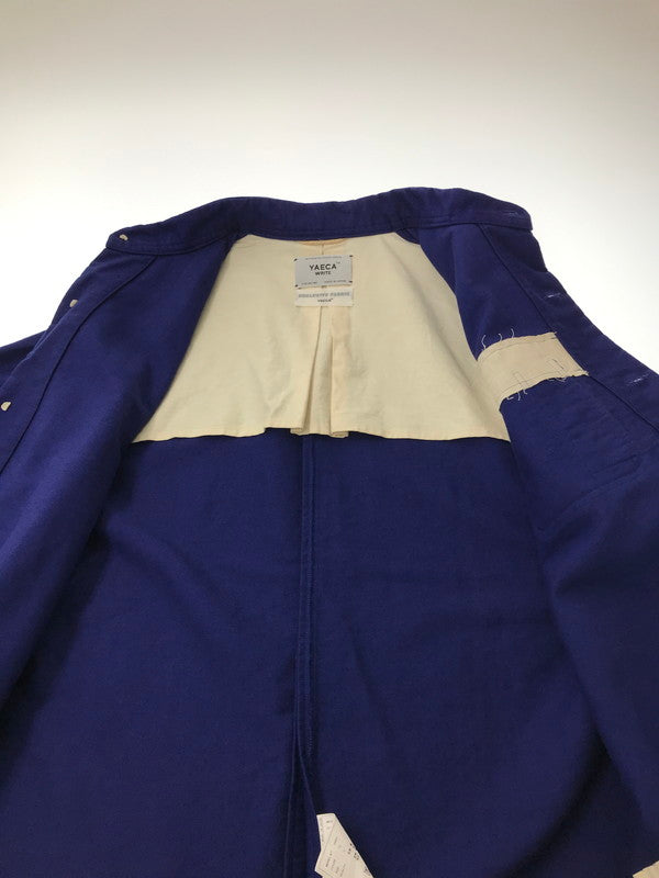 【中古品】【メンズ】 YAECA ヤエカ COVERALLJACKET BLUE 14405 カバーオール ジャケット ライトアウター 140-260823-rt-17-tagh サイズ：L カラー：ブルー系 万代Net店