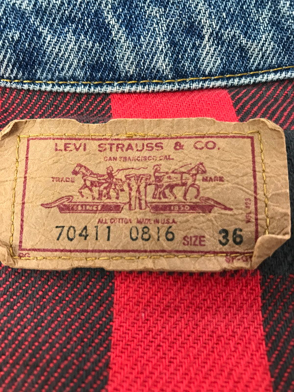 【中古品】【メンズ】 LEVI'S リーバイス 80's DENIM JACKET 70411-0816 80年代 デニム ジャケット ライトアウター ヴィンテージ 146-260825-rt-08-tagh サイズ：36 カラー：インディゴ 万代Net店