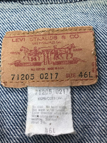 【中古品】【メンズ】 LEVI'S リーバイス 70's DENIM JACKET 71205-0217 70年代 デニム ジャケット ライトアウター ヴィンテージ 146-260825-rt-09-tagh サイズ：46L カラー：インディゴ 万代Net店